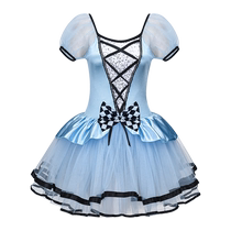 Danceelite Classic Ballet Alice in Wonderland Performance Costume Puff Sleeve Puff Tutu