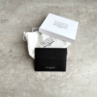 Margiela в стиле ручной работы с четырьмя корнями нафтальмной защелкой сумки карта Mage Header Cowhide MM6 маленькая сумка для карты Coquetta