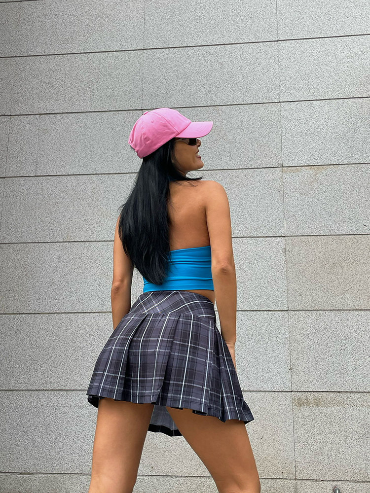 Gymie Women Sports Short skirt Badminton pants fitness running yoga leisure breathable and body fold skirt