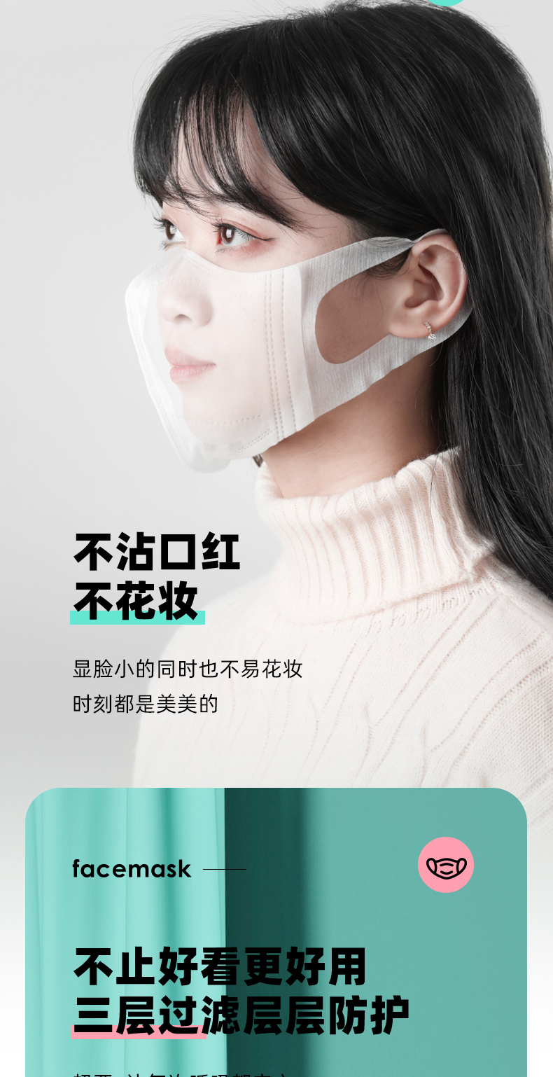 超亚 3D立体防护口罩 30只 图4
