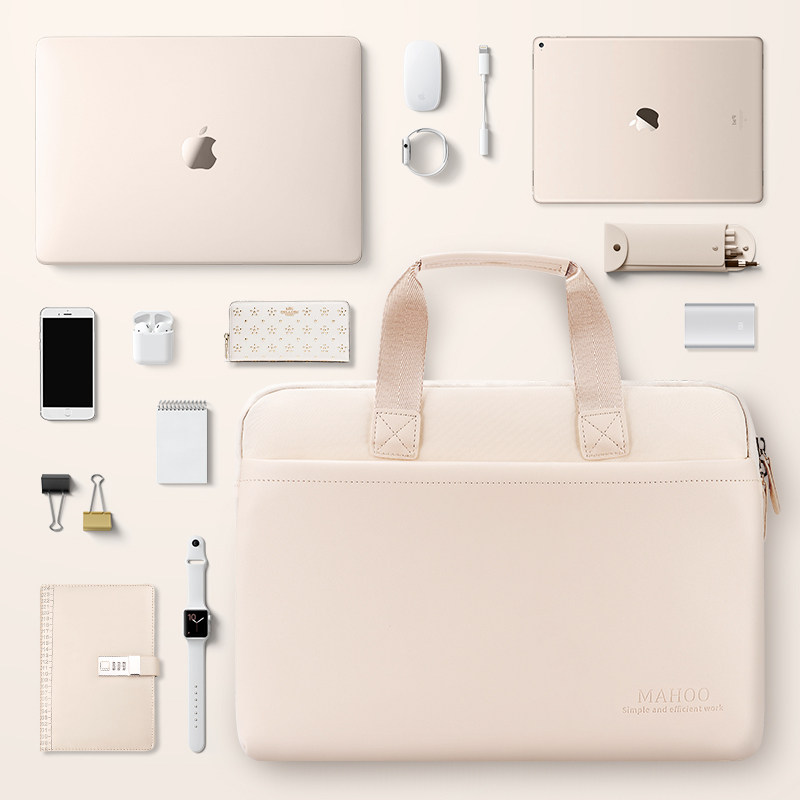 Laptop bag 14 inch female portable suitable for Lenovo Xiaoxin pro13 Apple macbook air16 Huawei matebook Dell 156 male tablet ipad liner bag