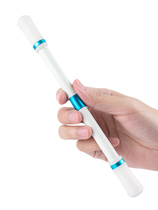 Turn The Author White Knight white turn pen beginners new hand tremble with super cool fingers flexible student stationery Net red metal frosted decompression rotating special pen professional pen turning artifact