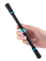 Turn The Author Black Samurai professional turn pen beginner cool novice Net Red advanced pen special pen special pen anti-fall non-slip pen head plastic steel pen stainless steel marbles competition rotating gyro pen