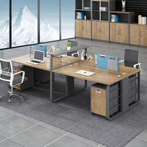 Guangzhou Desk Chair Combination Brief About Modern Cassette Staff Station Four Persons Office Table Screen Double