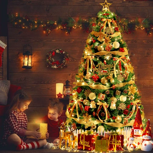 Интернет-знаменитости, Рождественская елка, домашняя посылка, большие светящиеся украшения, 1,2 метра, 1,5 метра, украшение праздничной сцены своими руками, композиция