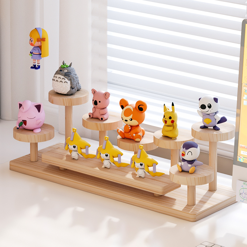 Solid Wood Desktop Multi-Layer Storage Rack Desk Figurine Storage Art Area Work Small Ornament Display Organizer Flower Stand Solid Wood Desktop Multi-Layer Storage Rack Desk Figurine Storage Art Area Work Small Ornament Display Organizer Flower Stand