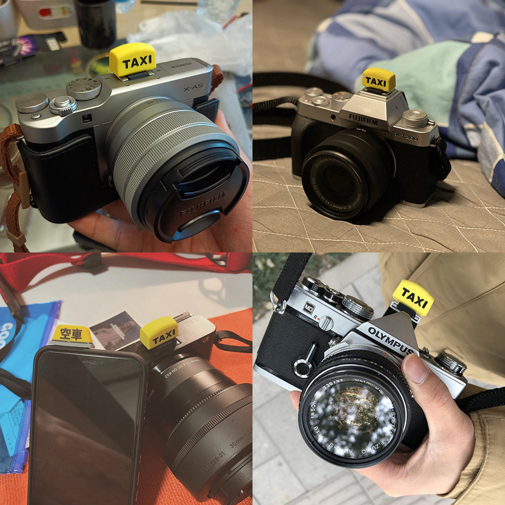 (Wenlan) Hot Boots Protection Cover Creativity Taxi Single Eye Micro Single Eye Camera Camera Photography Canon Cartoon Accessories Hot Boots