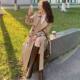 Loose over the knee spring and autumn trendy coat Korean version