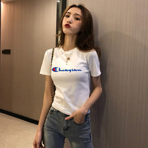 Pure cotton white t-shirt woman short sleeve workout slim summer 2022 new half sleeves Compassionate Beat undershirt tide