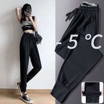Ice Silk Speed Dry Pants Women Summer Thin stretch breathable loose Loose Beam Sport Long Pants Running Fitness Outside 90%