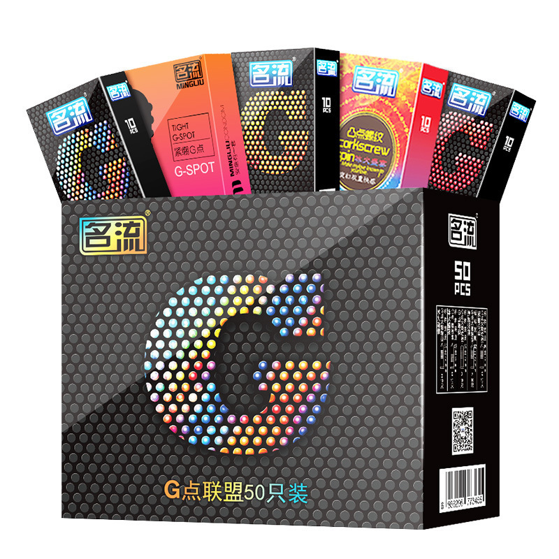 Name Flow G Point Alliance Condom Ice Fire Thread Big Grain Spice Trumpet Tight 46 condoms ultra-thin bytMY