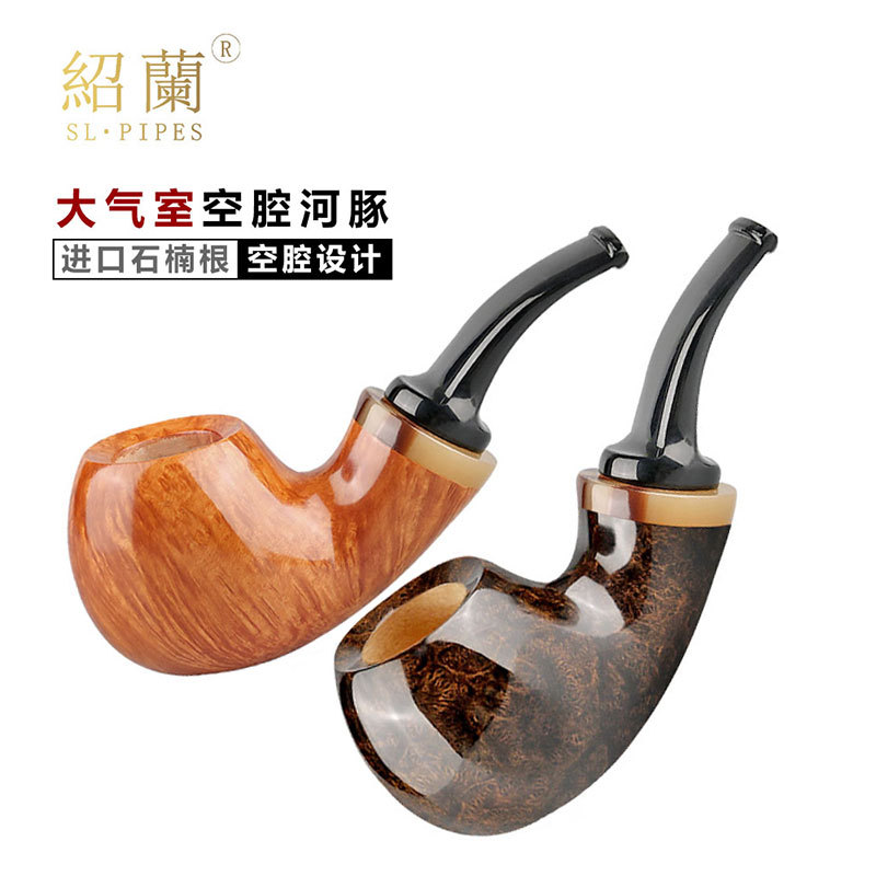 Shoelan Pipe Large Chamber Hollow Briar Pipe Italian Imported Briar Hollow Free Accessories Shoelan Pipe Large Chamber Hollow Briar Pipe Italian Imported Briar Hollow Free Accessories