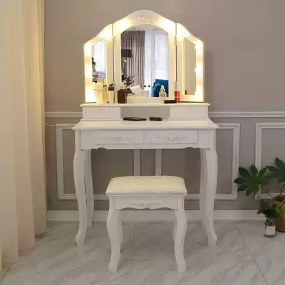 Nordic light luxury dressing table table bedroom Net red ins Wind dressing table storage cabinet integrated modern simple small apartment