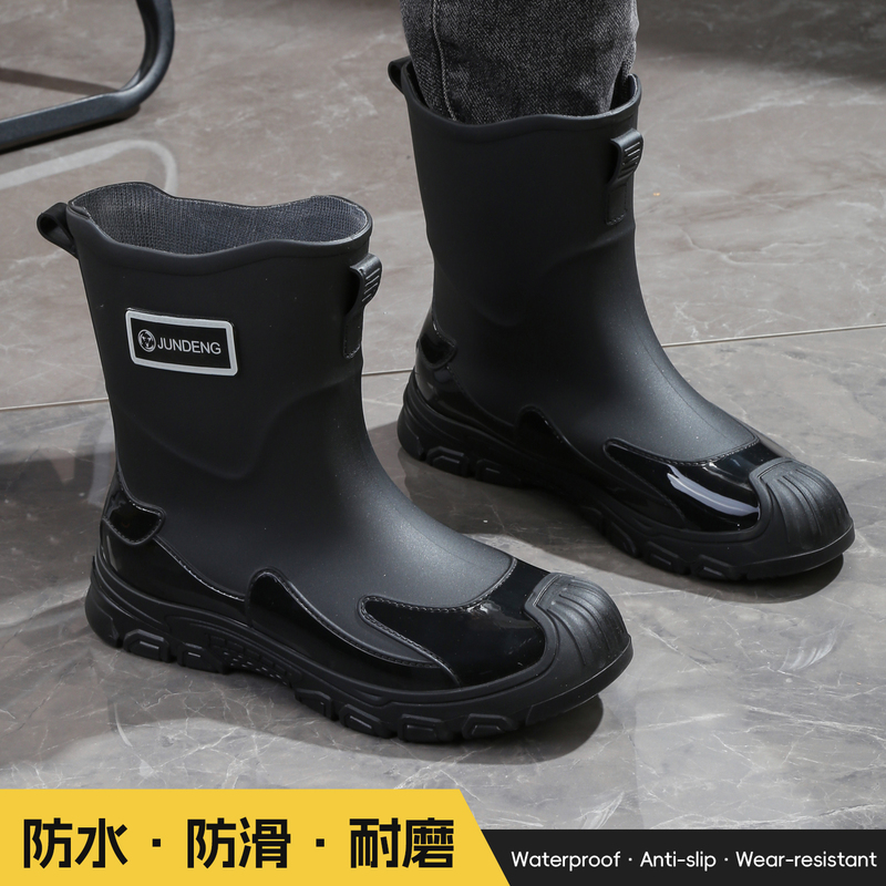 Military Rain Boots, Short-Tube, Non-Slip, Waterproof, Fashionable, Wear-Resistant, Mountain Climbing, Adventure, Outdoor Hiking, Professional, Soft and Comfortable Rain Boots Military Rain Boots, Short-Tube, Non-Slip, Waterproof, Fashionable, Wear-Resistant, Mountain Climbing, Adventure, Outdoor Hiking, Professional, Soft and Comfortable Rain Boots