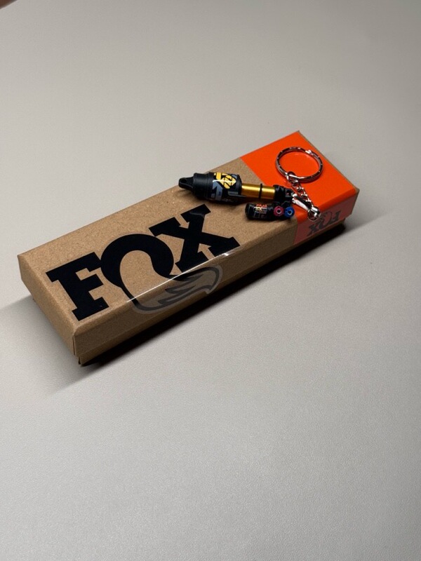Fox X2 Rear Shock Model Keychain Compressible 3D Printed