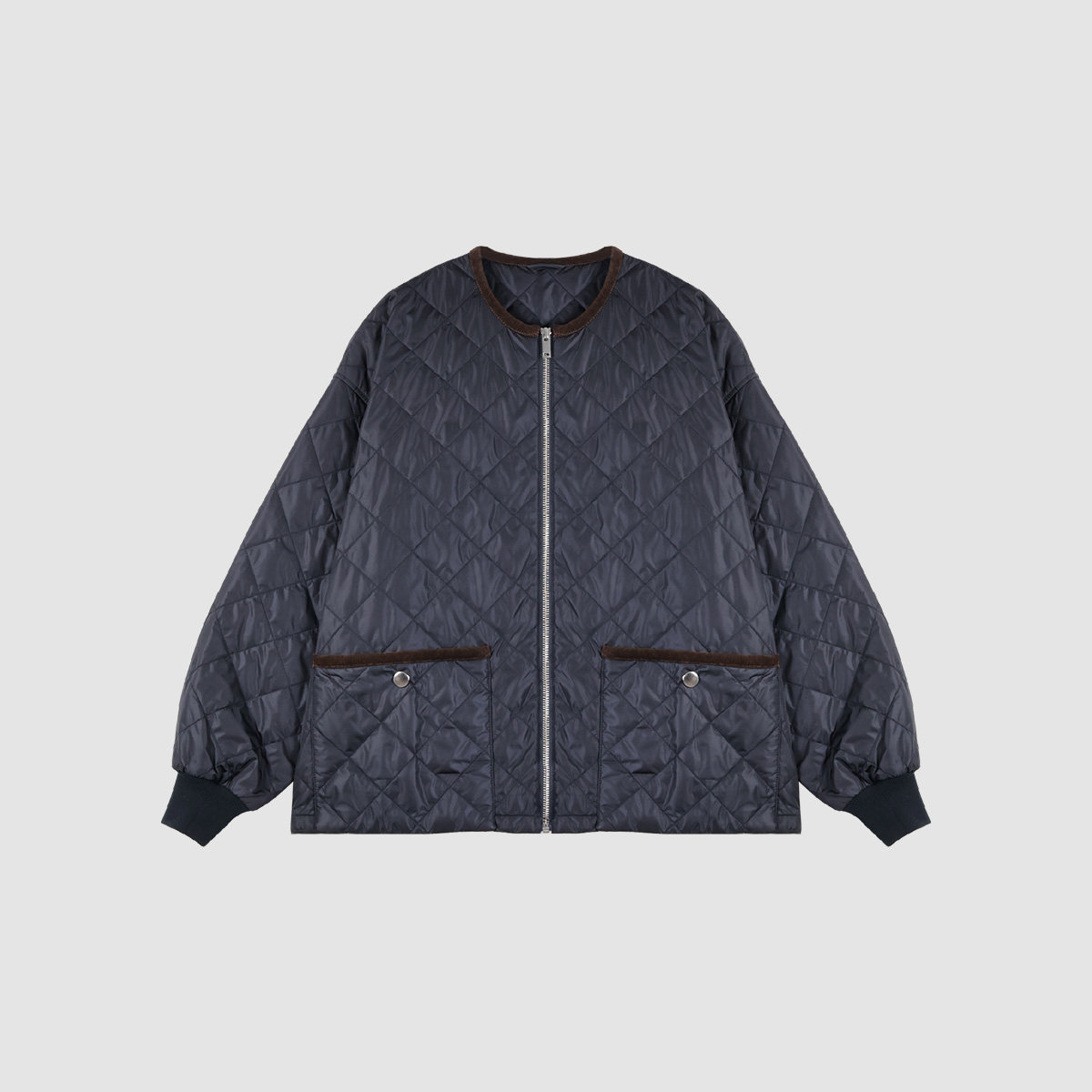 Qiaoposi｜17863 Ultra-Light Nylon Warm Inner Quilted Diamond-Pattern ...