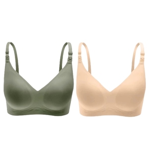 ROVO哺乳内衣孕妇文胸怀孕期产后喂奶专用舒适无痕聚拢防下垂胸罩