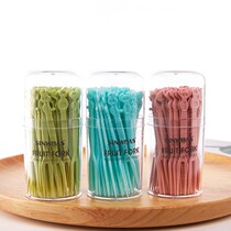 Fruit Fork Suit Fruit Sign Disposable Plastic two teeth Home Eat Fruit Cake Sweet fork Snack Small Fork