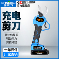 Electric scissors fruit trees rechargeable pruning shears strong garden gardening shears branches lithium batteries high-altitude coarse branches electric scissors
