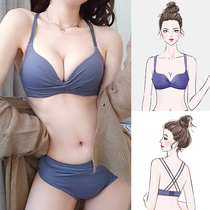 Gardenia densely-free steel-covered bra suit small chest-adjusted bra sexy temptation underwear woman