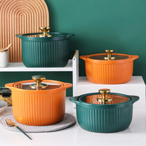 Casserole stew pot soup ceramic pot Gas stove special clay pot rice small casserole soup pot Household gas high temperature resistance