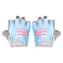 Childrens gloves childrens spring autumn and summer half-finger anti-slip horizontal bar bicycle riding balance bike sports fitness boys and girls