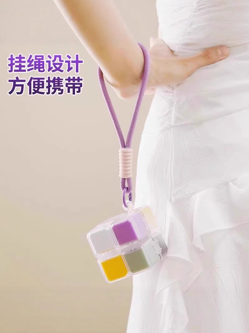 Magic Cube Pill Box, Portable Magnetic Sealed Moisture-Proof Small Pill Box, Large Capacity, Seven-Day-A-Week Medicine Dispensing Box