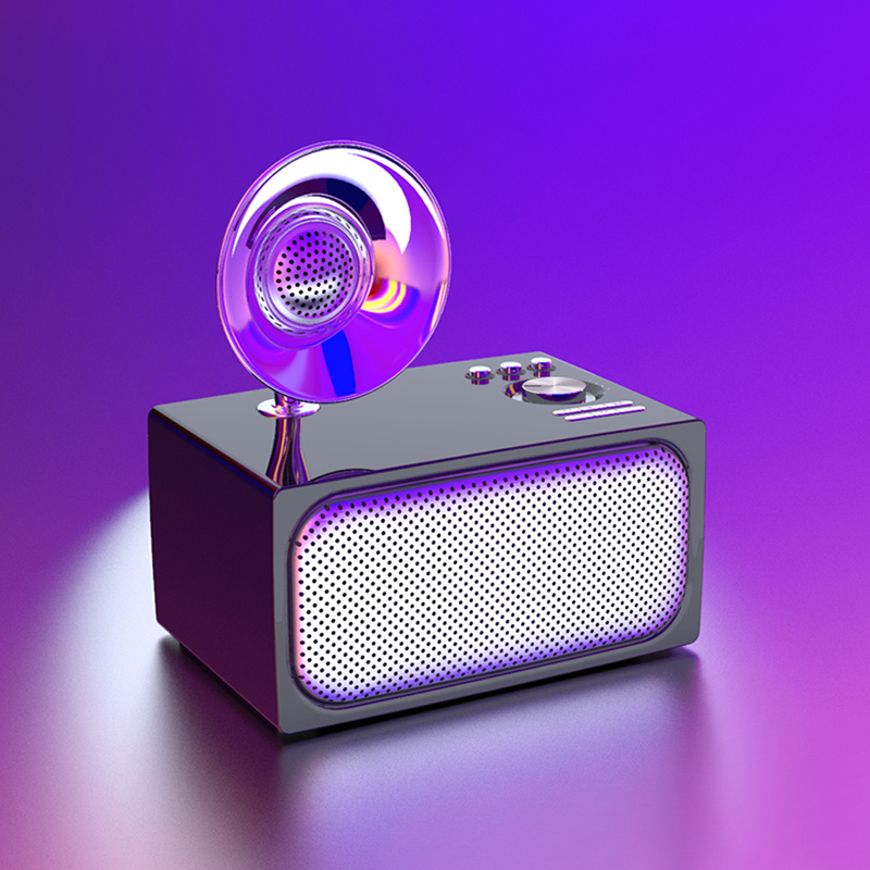 Solove E10 Bluetooth speaker wireless mini overweight low tone cannon retro home outdoor phone 3D surround sound