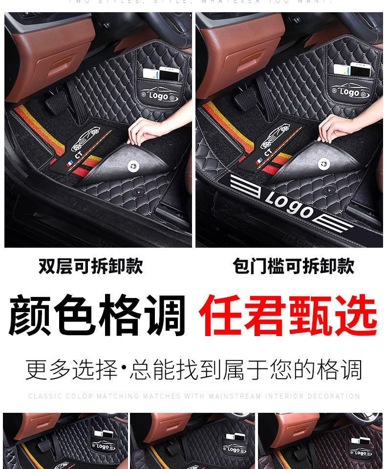 Kia K5 new and old model-specific full-coverage carpet-style car floor mats, waterproof and wear-resistant, original car foot mats