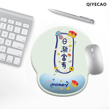Text style wrist mouse pad silicone girls wrist pad laptop desktop anti-slip mouse pad wrist pad ສໍາລັບຜູ້ຊາຍ