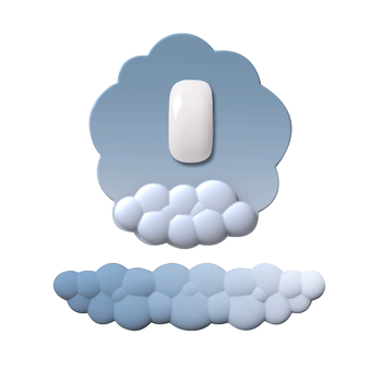 Mouse pad cloud gradient keyboard hand rest for girls silicone hand guard notebook desktop men's office mat anti-slip