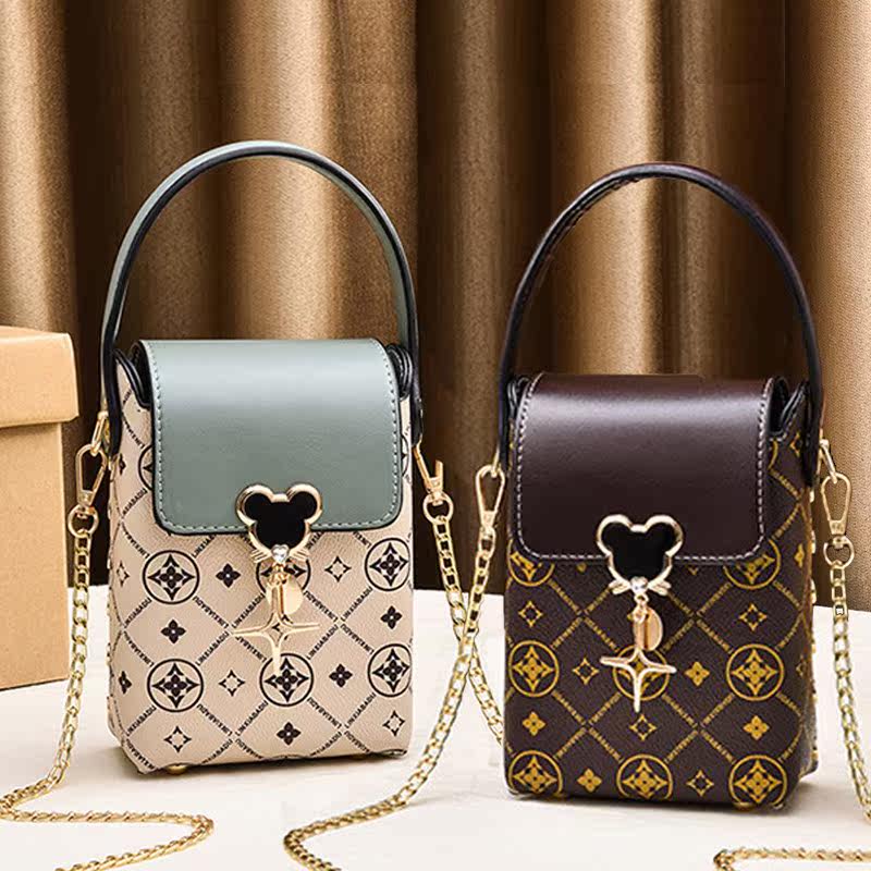 Mobile phone bag female Messenger Korean version mini fashion chain bag small fresh portable small bag packaging for mobile phone coin purse