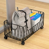 Установка школьной сумки артефакт хранения стойки Поместите ученика с помощью колесной корзины стола дома мобильная стойка шкивы, поместив коробку для хранения школьной сумки