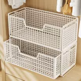 Многослойный штабелируемый ящик для хранения ящика для хранения в шкафчике, корзина для одежды и брюк без гвоздей, выдвижная корзина для хранения гардероба