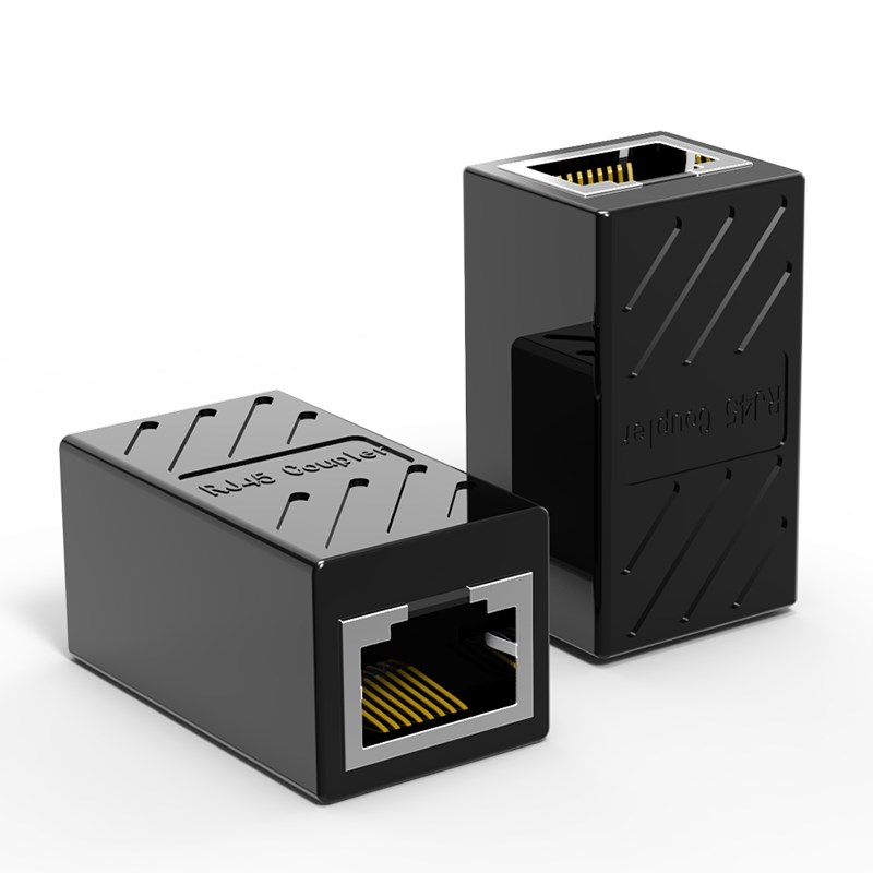 Net route to joint RJ45 Internet straight through head Crystal Head Extension network route connector Double through