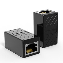 Network cable connector RJ45 network straight-through head at both ends of the crystal head extender network cable connector dual communication