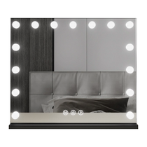 Makeup mirror desktop led lighted mirror dressing table light bulb desktop home smart bedroom professional custom mirror