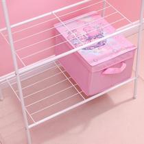 Pink clothes rack floor-to-ceiling bedroom simple coat rack folding shelf cool drying clothes rack