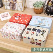  Storage box with lock password Dormitory students large-capacity valuables Cosmetics money jewelry box Tinplate box