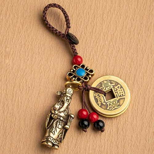 Латунный брелок подходит для мужчин и женщин, сумка, украшение на сумку, подвеска, ключи от машины