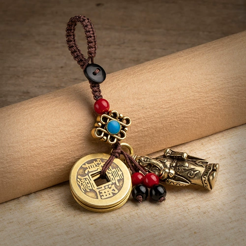 Латунный брелок подходит для мужчин и женщин, сумка, украшение на сумку, подвеска, ключи от машины