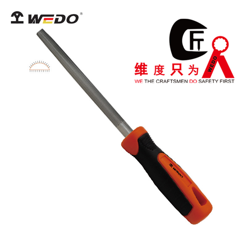 WEDO dimensional semi - round file industrial high strength file coarse tooth plastic handle plastic grinding tool T12