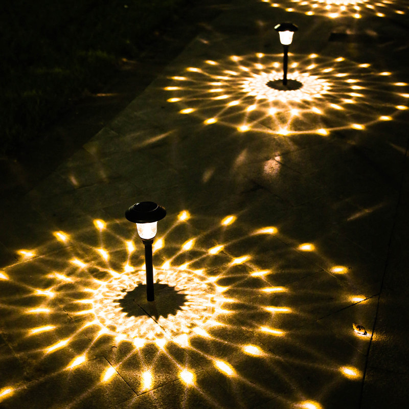 Solar Waterproof Light Shadow Energy Saving Outdoor Lawn Inserts Decoration Villa Courtyard Lamp Garden Landscape Outdoor Night Light