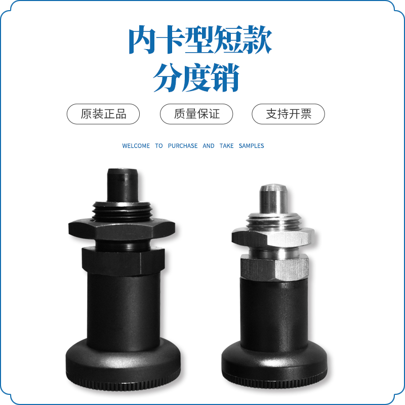 Recommended knob plunger bolt indexing pin reset Self lock positioning spring pin SXPKNSXPAN GN6072020