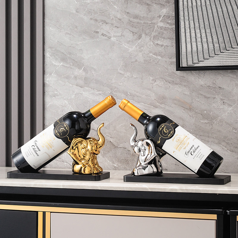 Легкое роскошное креативное вино elephant wine винный стеллаж высокого класса с подставкой для бутылок украшение гостиной винный шкаф ТВ-шкаф обеденный стол подарок Изображение 1