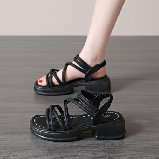 踩屎感仙女风凉鞋女夏季外穿2024年新款高级感配裙子时装精致凉拖