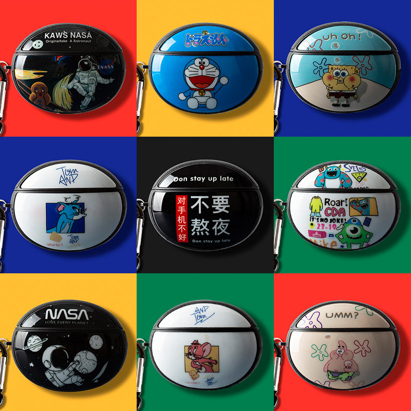 Huawei freebuds4i protective sheath Softshell Freebuds 4i Wireless Bluetooth headphone sleeve Cartoon anti-fall T0001C protection shell cute four generation charging bin box Huawei 4i