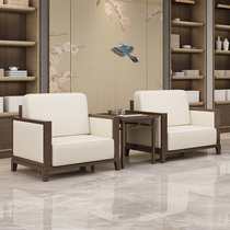 Office Sofa New Chinese Style Modern Brief Conference VIP Reception Cassette Hotel Sales Department Talks Tea Table Suit