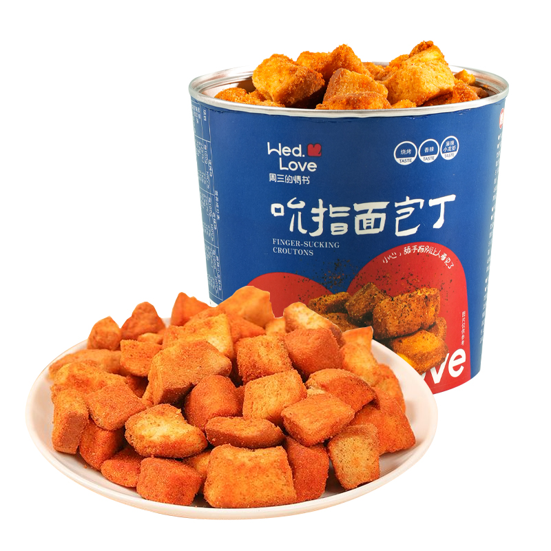 面包干香辣烧烤味面包