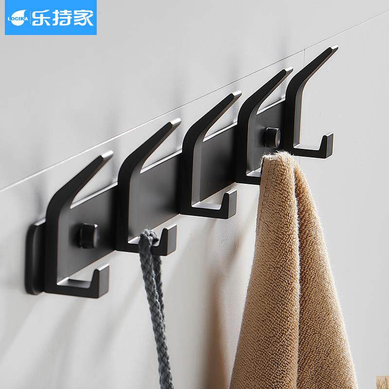 Clothes rack wall-mounted wall-mounted makeup room bedroom hook wall bathroom hung for home set clothes hanging towels
